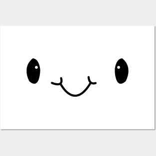 Cute Kawaii Anime Smiling Face Mouth Posters and Art